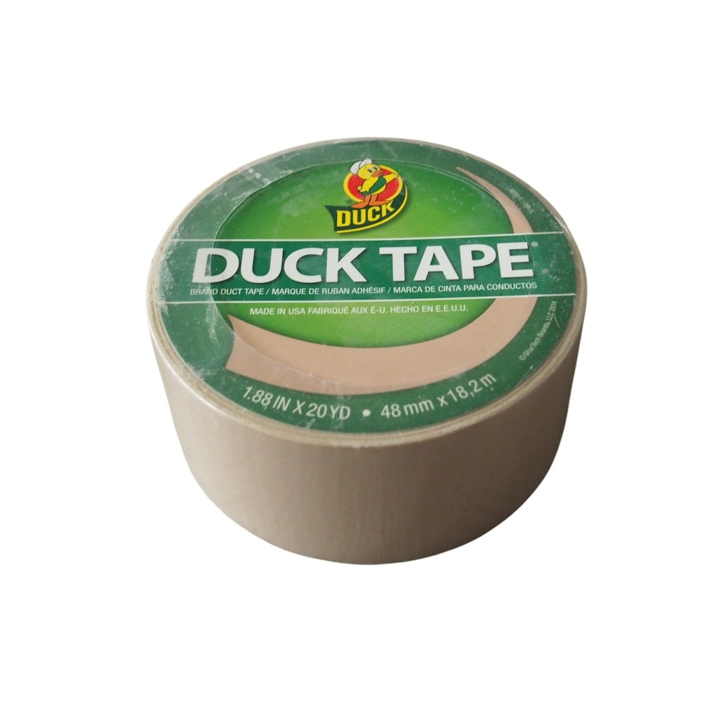 NEW Duck Brand Tan Duct Tape 1.88in x 20yd Beige Heavy Duty Adhesive Repair NEW